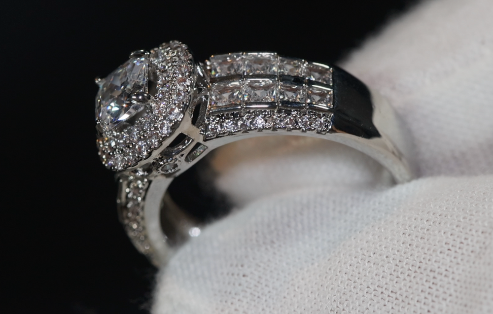 Promise Ring | Womens Ring | Princess Cut Diamond Engagement Ring