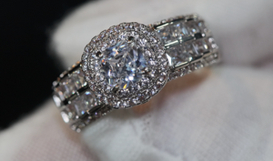 Promise Ring | Womens Ring | Princess Cut Diamond Engagement Ring