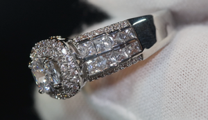 Promise Ring | Womens Ring | Princess Cut Diamond Engagement Ring
