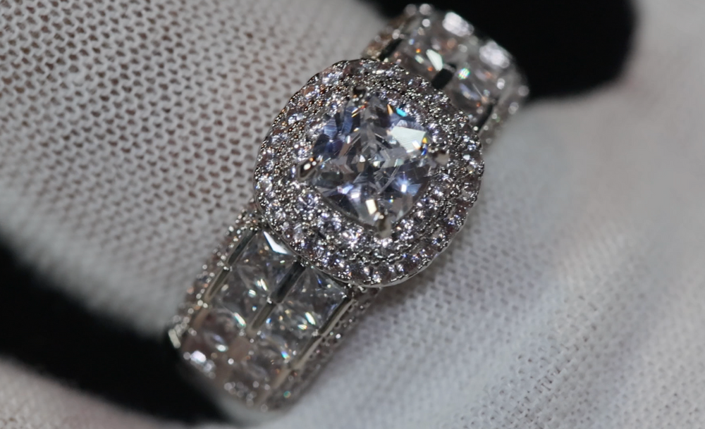 Promise Ring | Womens Ring | Princess Cut Diamond Engagement Ring