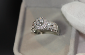 Promise Ring | Womens Princess Cut Ring | Engagement Rings | Wedding Band