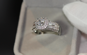 Promise Ring | Womens Ring | Princess Cut Diamond Engagement Ring