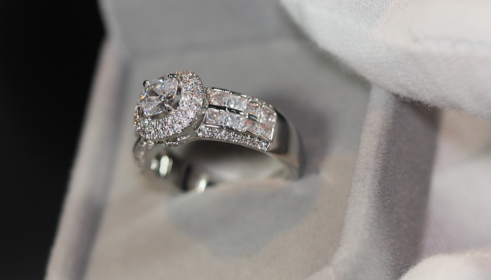 Promise Ring | Womens Ring | Princess Cut Diamond Engagement Ring