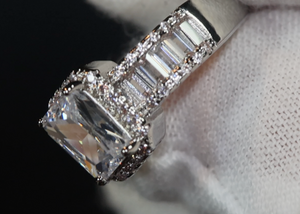 Baguette Diamond Ring | Womens Engagement Ring