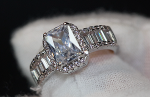 Baguette Diamond Ring | Womens Engagement Ring