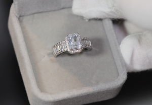 Baguette Diamond Ring | Womens Engagement Ring