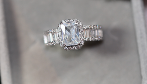 Baguette Diamond Ring | Womens Engagement Ring