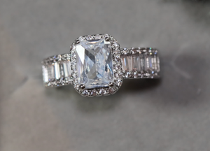 Baguette Diamond Ring | Womens Engagement Ring