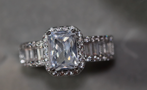 Baguette Diamond Ring | Womens Engagement Ring