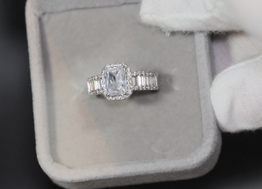 Baguette Diamond Ring | Womens Engagement Ring