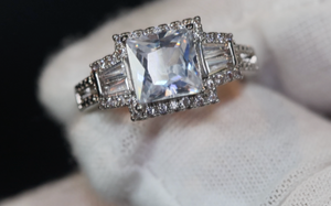 Big Baguette Ring | Promise Ring | Womens Engagement Ring