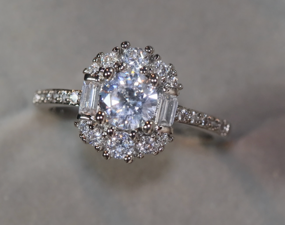 Round Engagement Ring | Womens Diamond Ring | Round Diamond Ring
