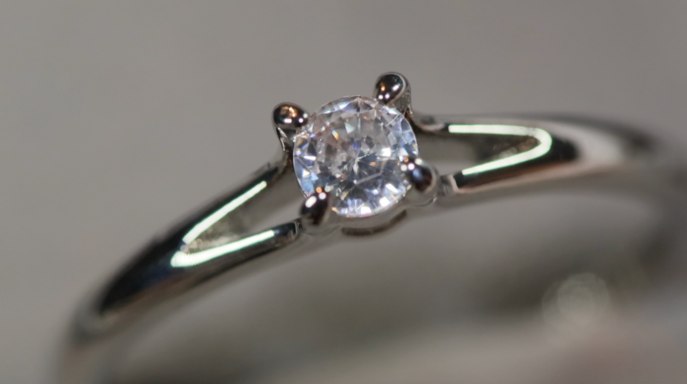 Diamond Engagement Ring | Thin Engagement Ring | Solitude Diamond Ring | Womens Engagement Ring | Solitude Engagement Ring