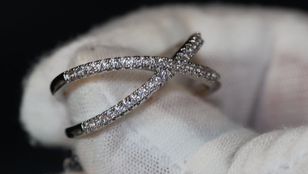 Fashion Ring | Cross Ring | Diamond Cross Ring | X Shape Ring | Wrapped Ring | Twist Ring | Stackable Ring | Charm Ring | Nightclub Ring