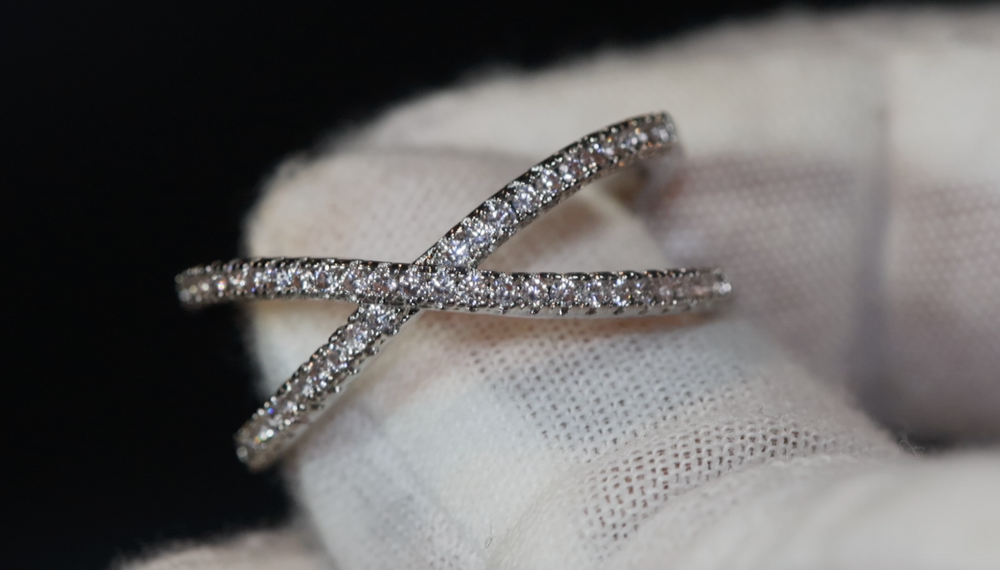 Fashion Ring | Cross Ring | Diamond Cross Ring | X Shape Ring | Wrapped Ring | Twist Ring | Stackable Ring | Charm Ring | Nightclub Ring