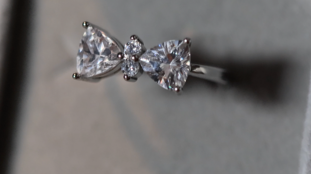 Diamond Ribbon Ring | Ribbon Ring | Bow Ring | Diamond Bow Ring