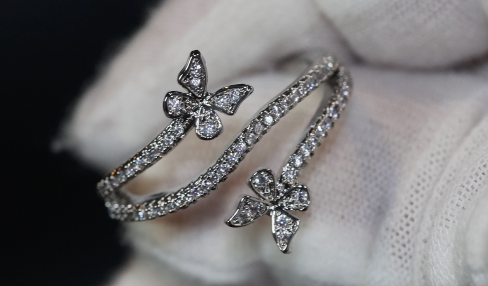 Diamond Butterfly Ring | Butterfly Ring | Womens Diamond Ring | Womens Butterfly Ring