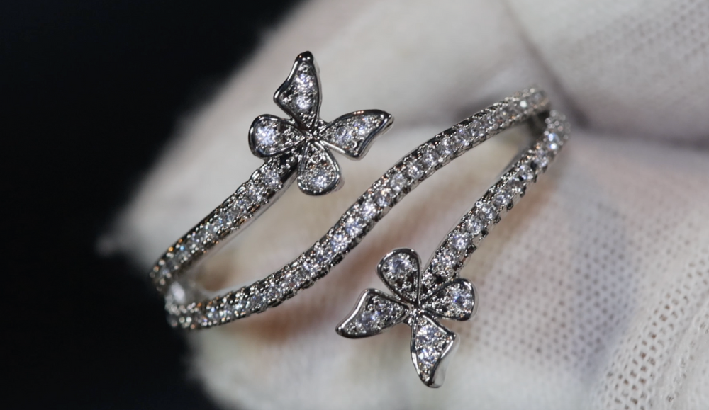 Diamond Butterfly Ring | Butterfly Ring | Womens Diamond Ring | Womens Butterfly Ring