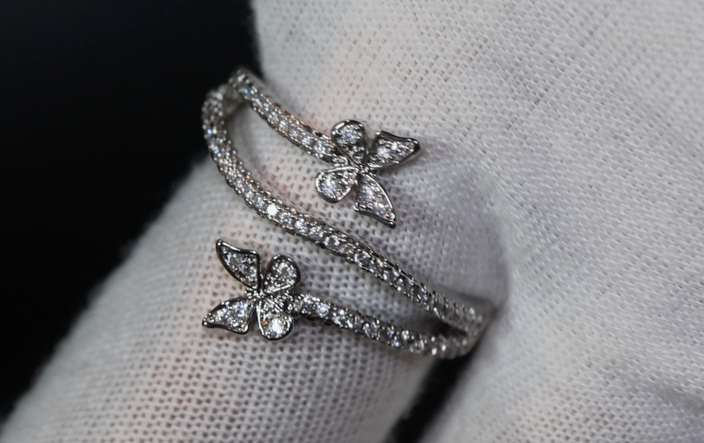 Diamond Butterfly Ring | Butterfly Ring | Womens Diamond Ring | Womens Butterfly Ring