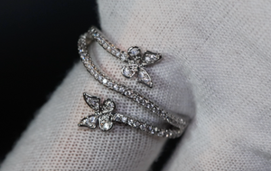 Diamond Butterfly Ring | Butterfly Ring | Womens Diamond Ring | Womens Butterfly Ring