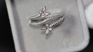 Diamond Butterfly Ring | Butterfly Ring | Womens Diamond Ring | Womens Butterfly Ring