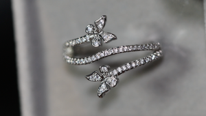 Diamond Butterfly Ring | Butterfly Ring | Womens Diamond Ring | Womens Butterfly Ring