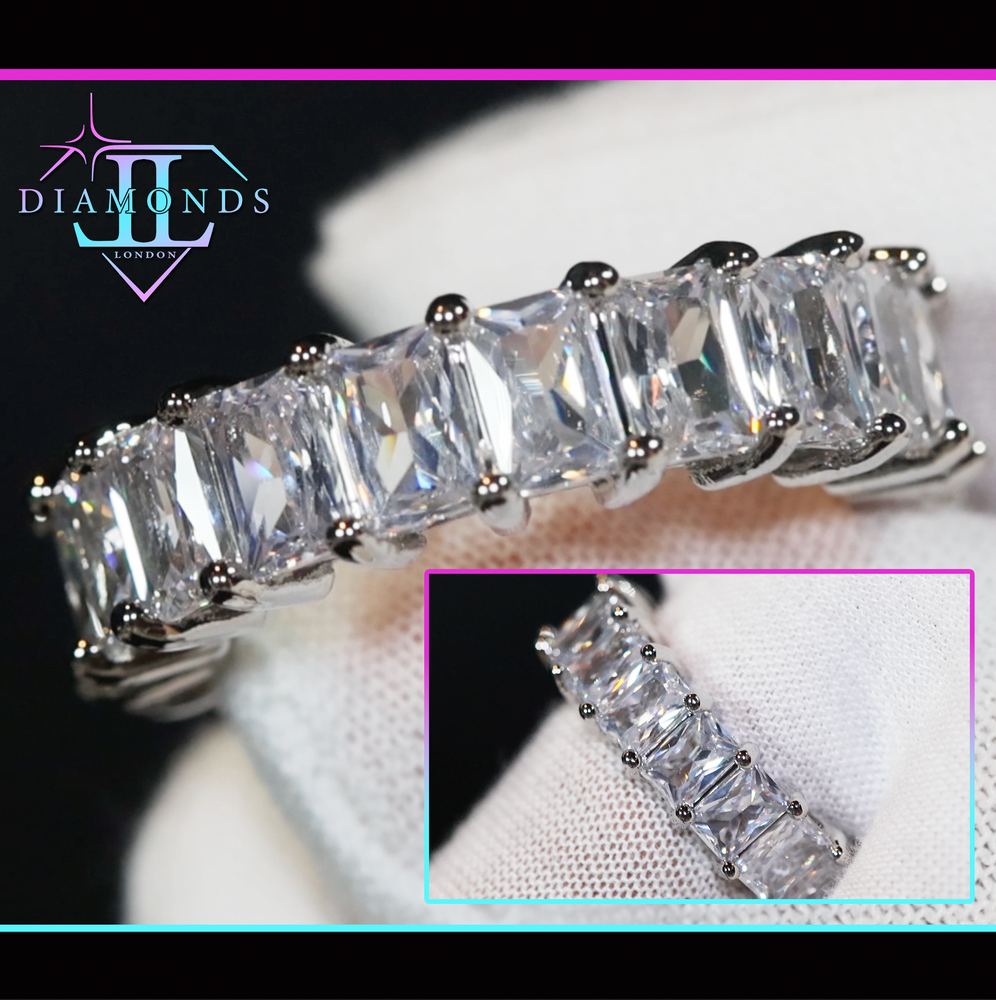 Baguette diamond eternity ring