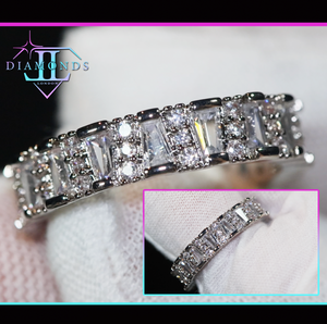 Baguette diamond eternity ring