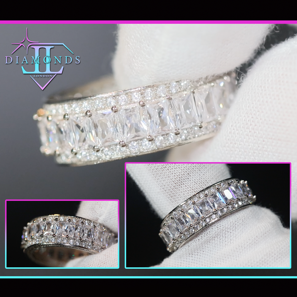 Baguette diamond eternity ring