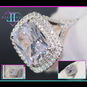 Womens big diamond ring