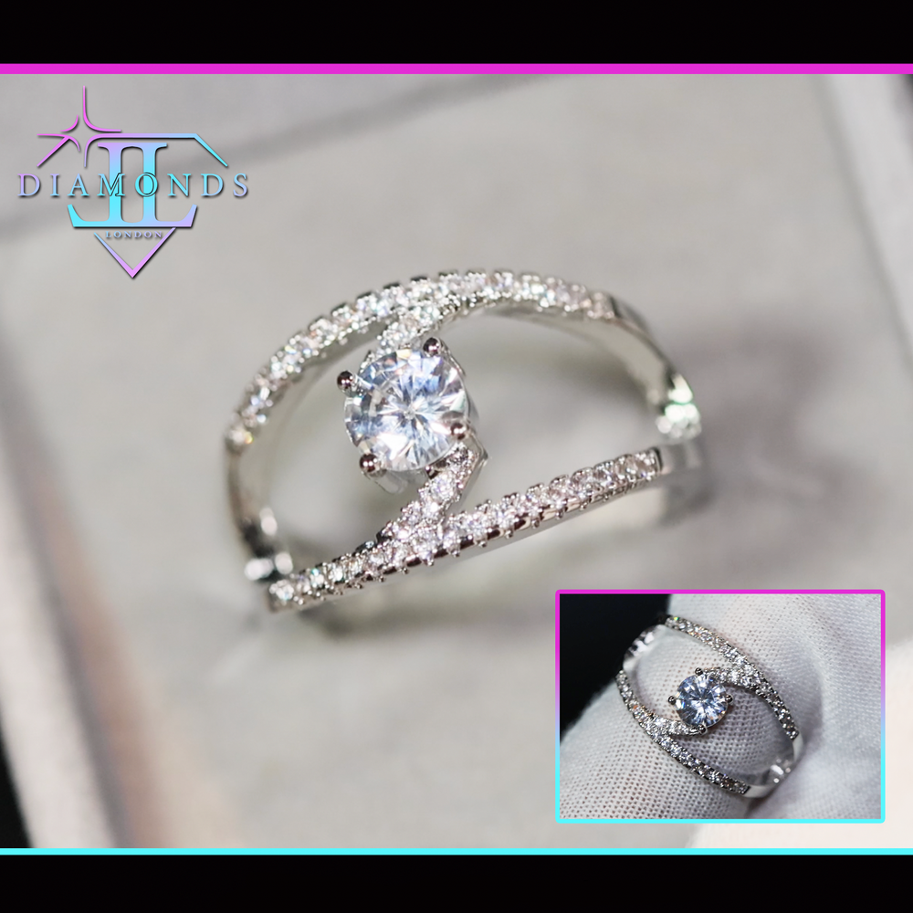 Womens Diamond Nightclub Ring