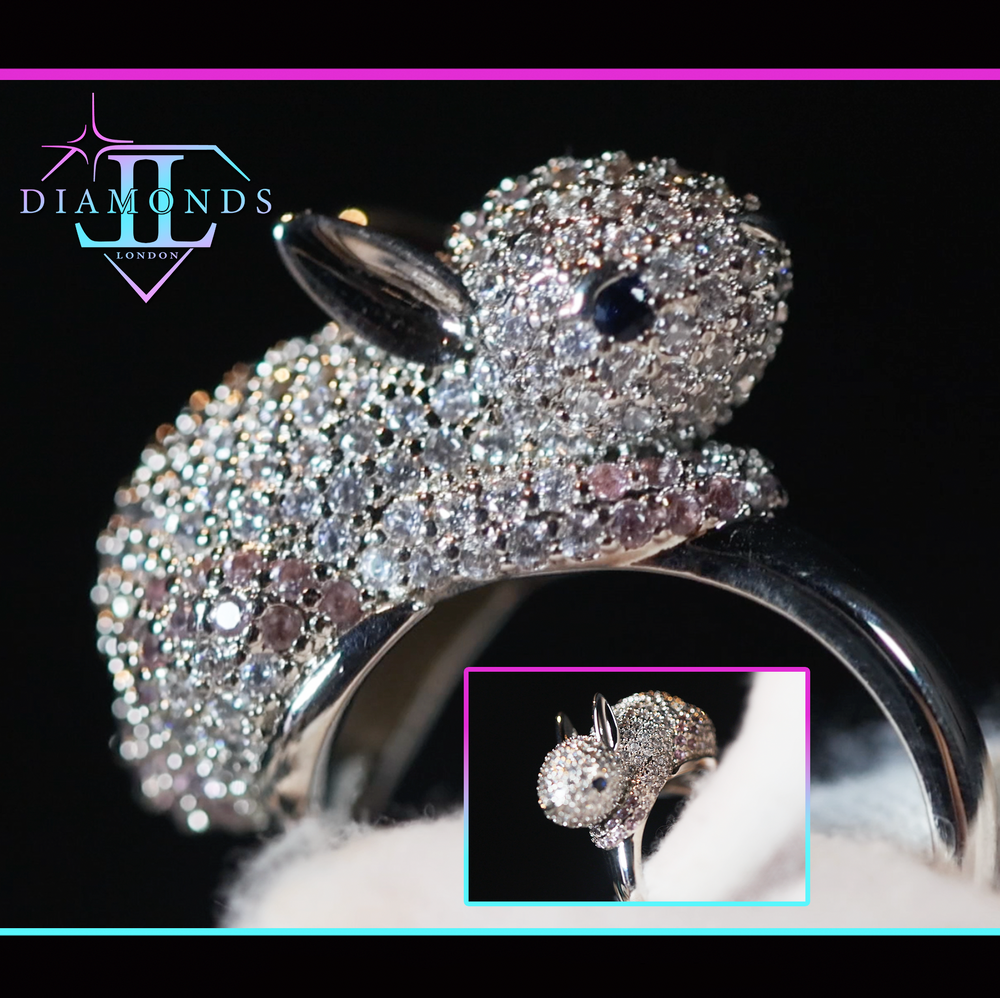 Diamond Rabbit Rings