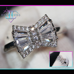 diamond ribbon ring