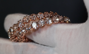 Big rose gold diamond hoop earrings | Womens Diamond Hoop Earrings