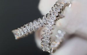 Marquise Diamond Hoop Earrings | Hoop Earrings | Womens Hoop Earrings