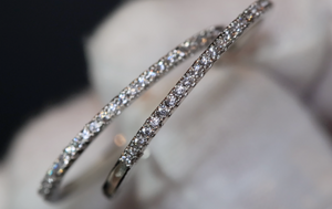 Womens Diamond Earrings | Diamond Hoop Earrings | Big Diamond Earrings