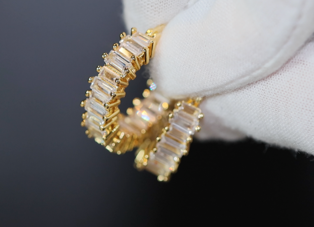 Gold Diamond Earrings | Womens Earrings | Mens Diamond Earrings | Diamond Hoop Earrings | Mens Gold Diamond Earrings