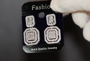 Classy diamond earrings