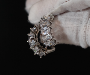 Diamond Hoop Earrings | Hoop Earrings