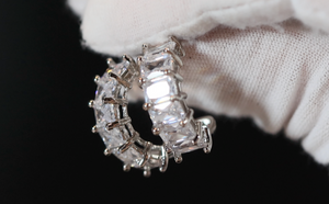 Diamond Hoop Earrings | Hoop Earrings