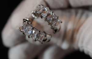 Diamond Hoop Earrings | Hoop Earrings