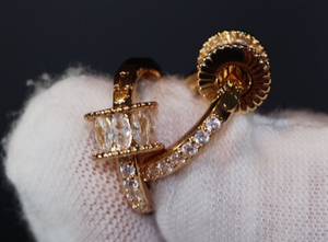 Gold Diamond Earrings | Womens Earrings | Gold Diamond Hoop Earrings