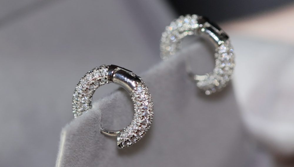 Iced Out Earrings | Mens diamond hoop earrings | Mens Diamond Earrings | Diamond Hoop Earrings