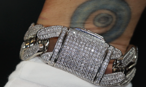 Baguette Diamond Cuban Link Chain | Iced Out Cuban Chain | Worlds Biggest Cuban Chain