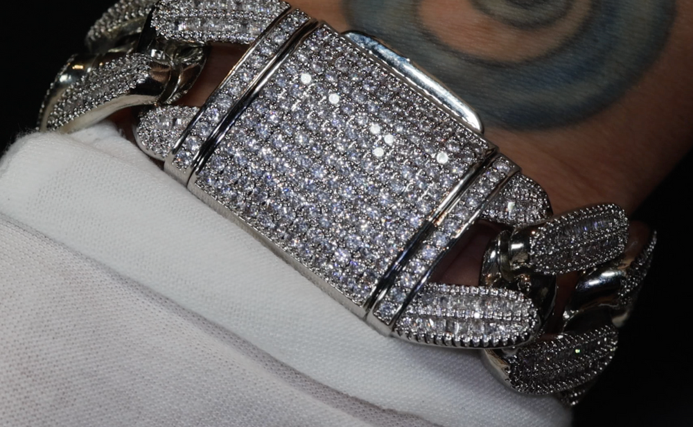 Baguette Diamond Cuban Link Chain | Iced Out Cuban Chain | Worlds Biggest Cuban Chain