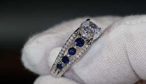 Blue Diamond Ring | Blue Diamond Rings | Womens Blue Diamond Ring