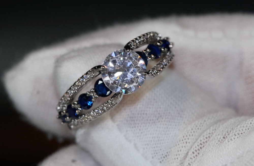 Blue Diamond Ring | Blue Diamond Rings | Womens Blue Diamond Ring