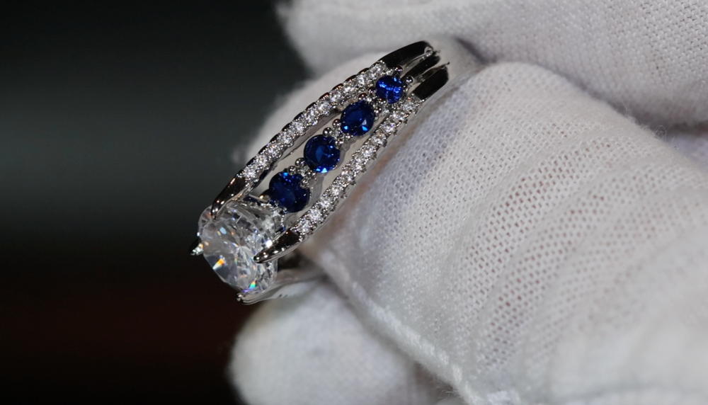 Blue Diamond Ring | Blue Diamond Rings | Womens Blue Diamond Ring