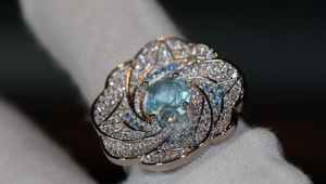 Blue Diamond Ring | Womens Statement Ring