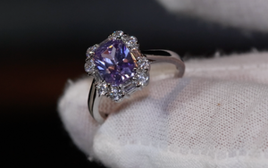 Purple Diamond Ring | Purple Diamond Engagement Ring